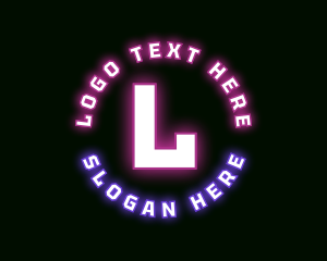 Party - Cyber Neon Lifestyle logo design
