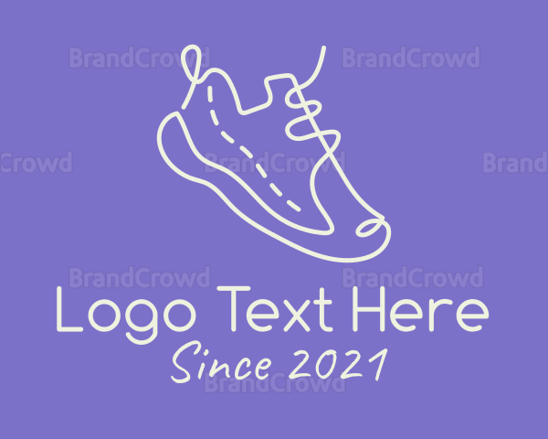 Running Shoes Doodle Logo