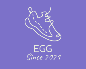 Shoe Cleaning - Running Shoes Doodle logo design