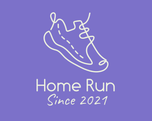 Running Shoes Doodle logo design