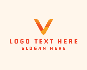 Consultant - Application Letter V logo design