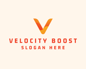 Application Letter V logo design