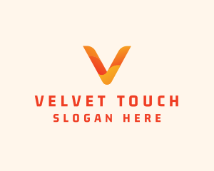 Application Letter V logo design