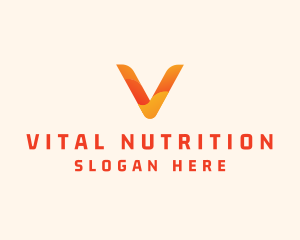 Application Letter V logo design