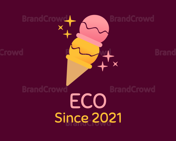 Starry Fruit Ice Cream Logo