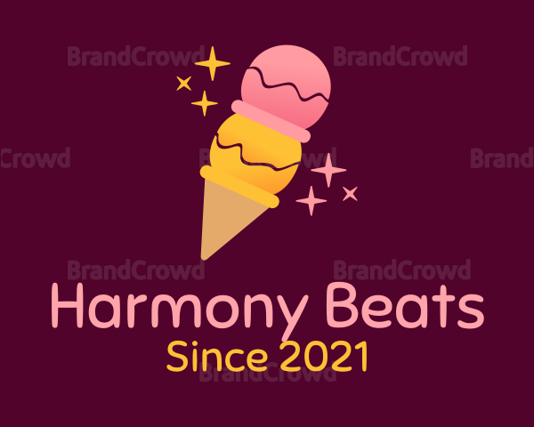 Starry Fruit Ice Cream Logo