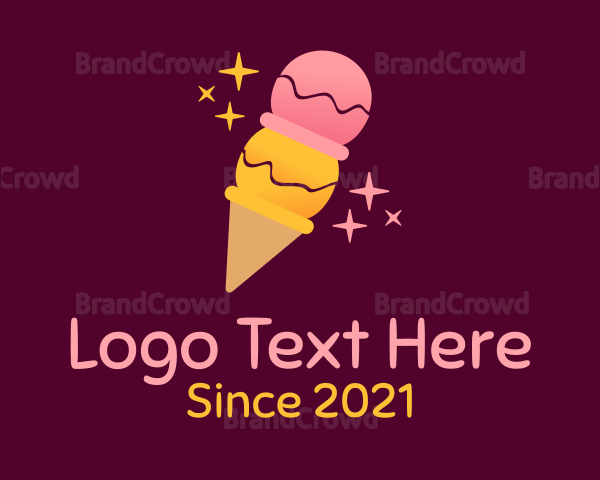 Starry Fruit Ice Cream Logo