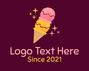 Snack - Starry Fruit Ice Cream logo design