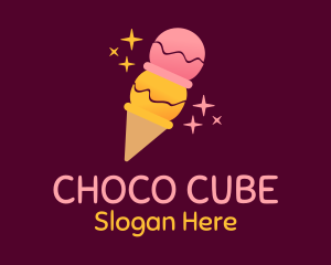 Starry Fruit Ice Cream Logo