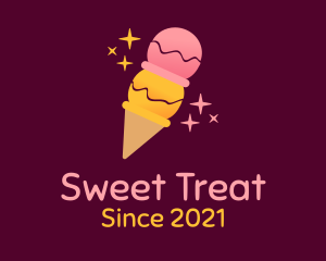 Sherbet - Starry Fruit Ice Cream logo design