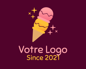 Ice Pop - Starry Fruit Ice Cream logo design