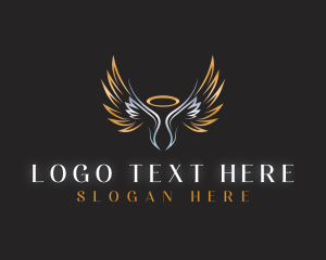 Holy - Devine Halo Wings logo design