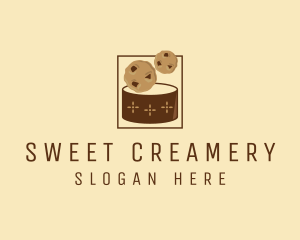 Chocolate Chip Cookie Jar logo design