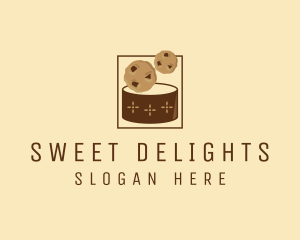 Chocolate Chip Cookie Jar logo design