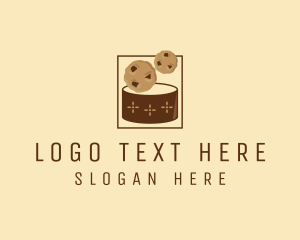 Brown - Chocolate Chip Cookie Jar logo design