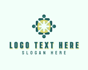 Group - People Support Community logo design