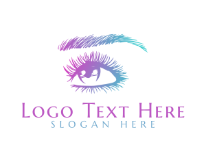 Eyeshadow - Feminine Eyebrow Cosmetics logo design