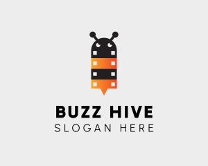 Bee Film Strip  logo design