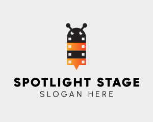 Bee Film Strip  logo design