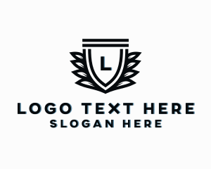 College - Floral Shield Boutique logo design