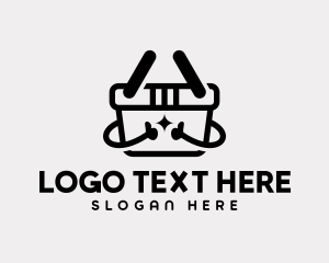 Supermarket - Supermarket Basket Shopping logo design