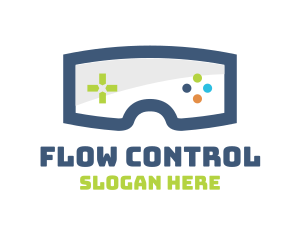 Goggles Game Controls logo design