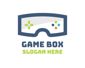 Xbox - Goggles Game Controls logo design