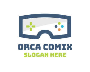 Console - Goggles Game Controls logo design