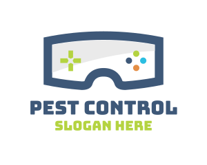 Goggles Game Controls logo design