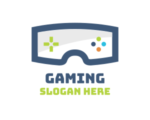 Player - Goggles Game Controls logo design