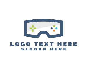 Gamer - Goggles Game Controls logo design