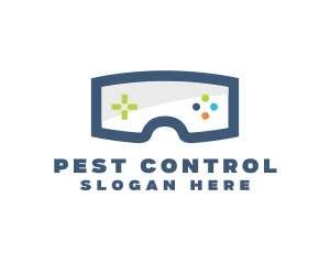 Goggles Game Controls logo design