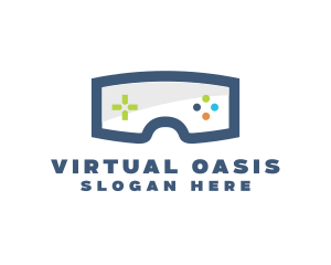 Goggles Game Controls logo design