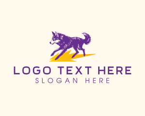 Dynamic - Sweden Country Wolf logo design