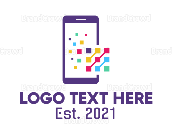 Digital Mobile Phone Logo