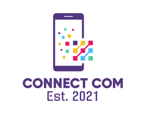 Digital Mobile Phone logo design