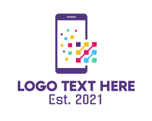 Mobile - Digital Mobile Phone logo design