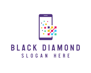 Digital Mobile Phone logo design