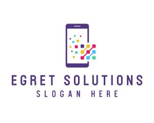 Digital Mobile Phone logo design