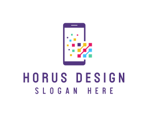 Digital Mobile Phone logo design