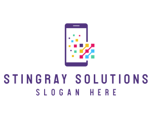 Digital Mobile Phone logo design