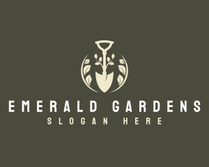 Shovel Plant Landscaping logo design