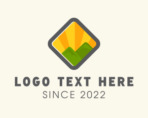 Trek - Sunrise Mountain Camp Outdoor logo design