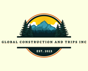 Travel - Mountain Forest Summit logo design