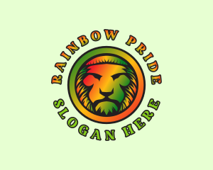 Rasta Lion Jamaican logo design