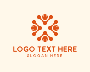 Basketball Equipment - Basketball Sports Club logo design