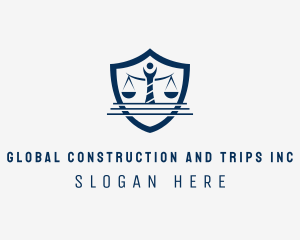 Court House - Law Firm Shield logo design