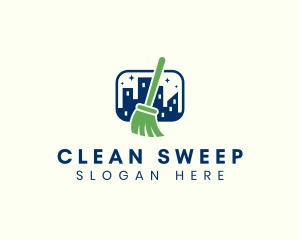 Broom City Cleaning logo design