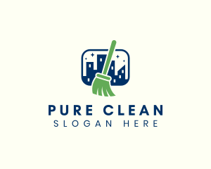 Broom City Cleaning logo design