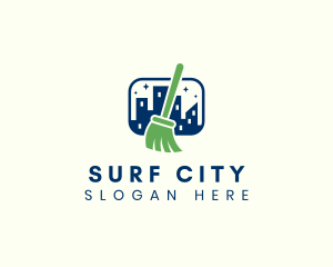 Broom City Cleaning logo design